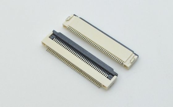 पिच 0.5mm FFC FPC कनेक्टर्स 50V AC DC समकोण 90° श्रीमती प्रकार पर आसान