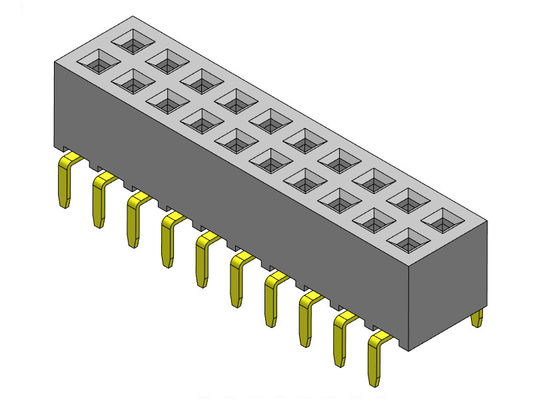 DIP TYPE पिन फीमेल हैडर कनेक्टर फीमेल हैडर सॉकेट 2.00mm डुअल रो
