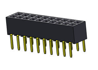 DIP TYPE पिन फीमेल हैडर कनेक्टर फीमेल हैडर सॉकेट 2.00mm डुअल रो