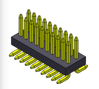 पिच 0.8*1.2mm 2*3PIN से 2*50PIN पिन फीमेल हैडर कनेक्टर 0.8mm डुअल रो
