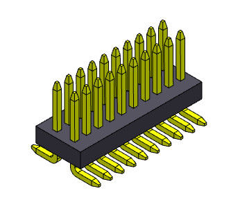 पिच 0.8*1.2mm 2*3PIN से 2*50PIN पिन फीमेल हैडर कनेक्टर 0.8mm डुअल रो