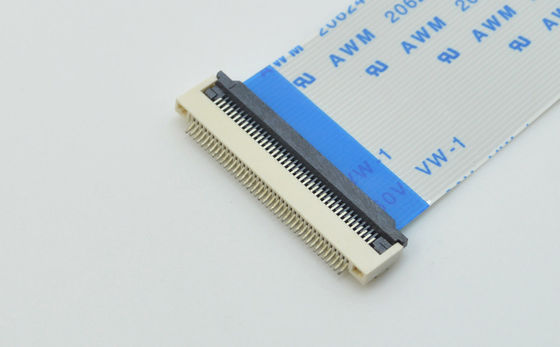 पिच 0.5mm FFC FPC कनेक्टर्स 50V AC DC समकोण 90° श्रीमती प्रकार पर आसान